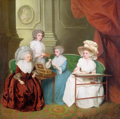 Lady Jane Mathew e le sue figlie, c.1790 da English School